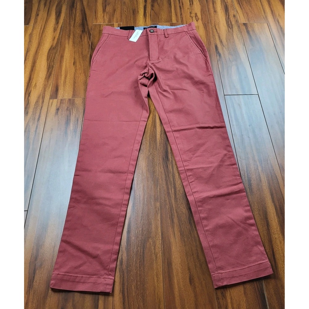Banana Republic Mason Stretch Chino Pants Mens 29x32 Red Clay Athletic NEW